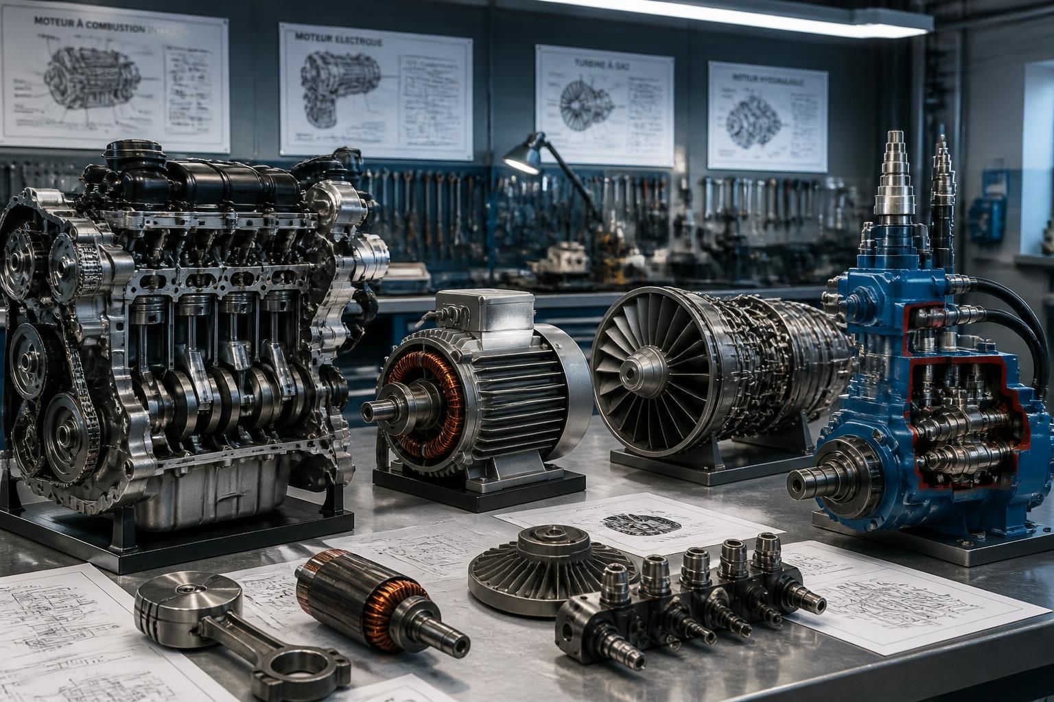 découvrez le fonctionnement des moteurs et explorez les différents types de moteurs pour mieux comprendre leur utilisation et leurs caractéristiques.