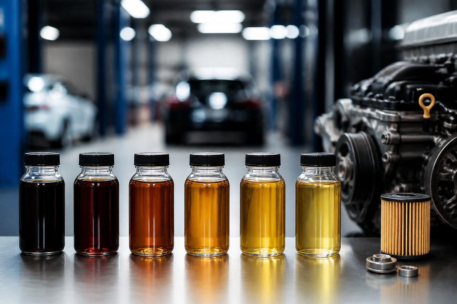 Comparatif viscosité huile moteur