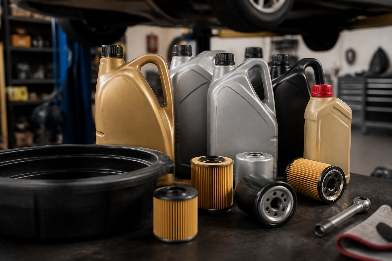 Fournitures pour vidange huile moteur automobile