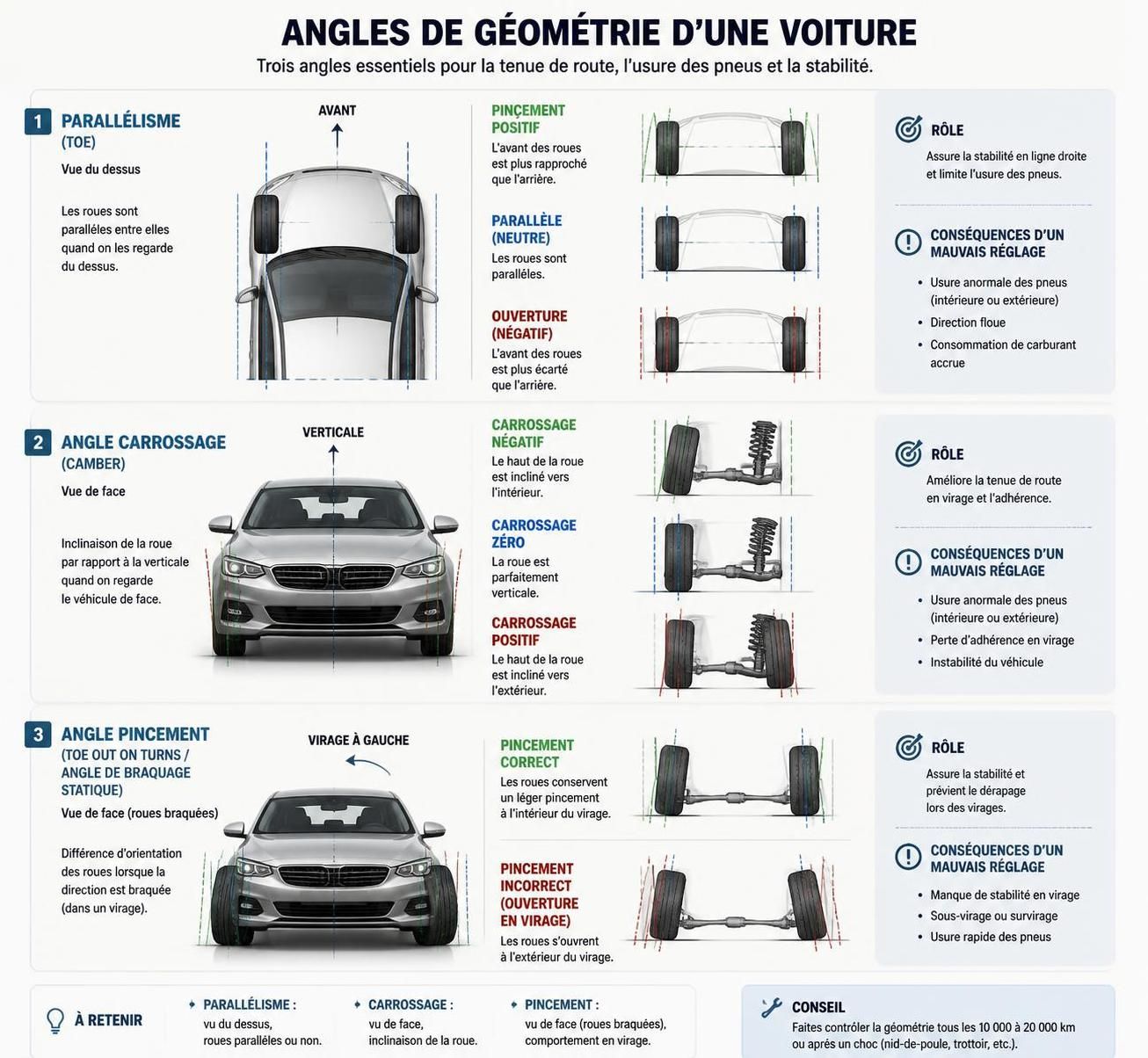 découvrez comment optimiser la géométrie de votre voiture pour améliorer la tenue de route, la sécurité et le confort de conduite.