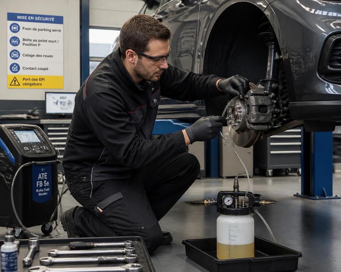 apprenez à purger efficacement le liquide de frein avec abs pour assurer la sécurité optimale de votre véhicule. guide étape par étape simple et pratique.