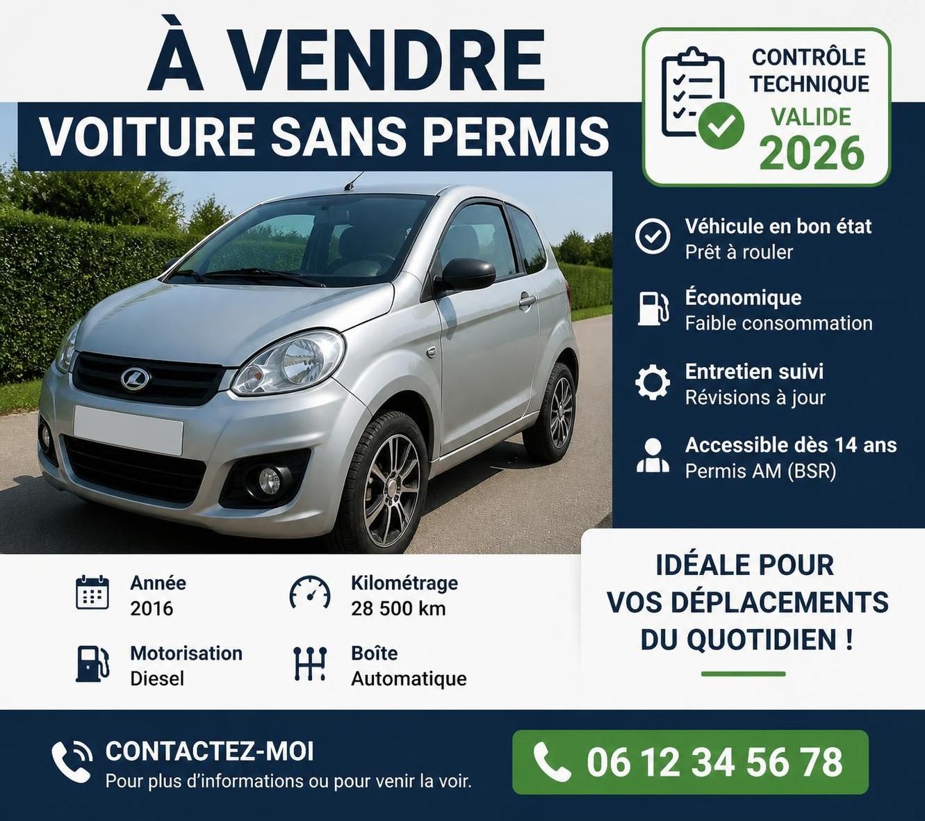 découvrez tout ce qu'il faut savoir sur le contrôle technique des voitures sans permis en 2026 : obligations, nouveautés et conseils pour réussir votre inspection.