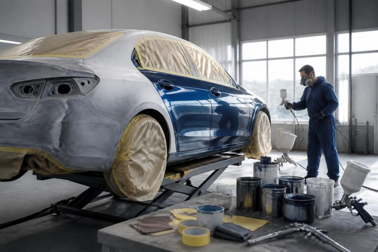 Prix de la peinture carrosserie : combien coûte une remise à neuf