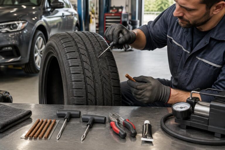 découvrez comment choisir un kit de réparation de pneu adapté et l’utiliser efficacement pour réparer une crevaison et reprendre la route en toute sécurité.